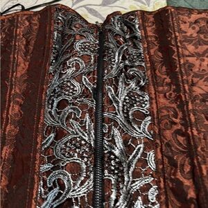 Elegant Brown and Silver Corset. Never worn.